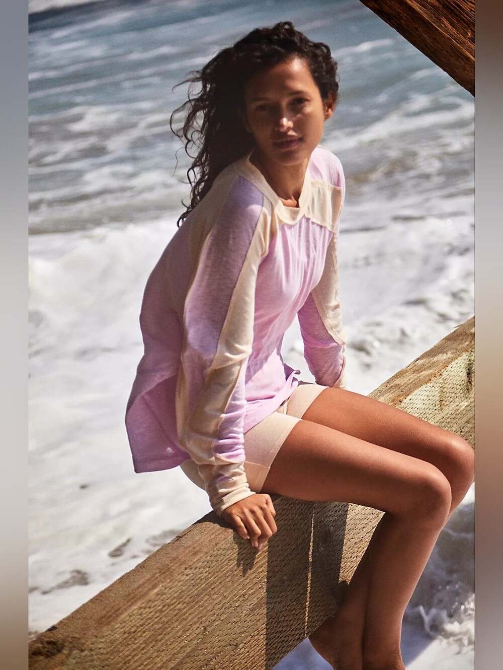 NWT Free People All About It Long Sleeve Tee